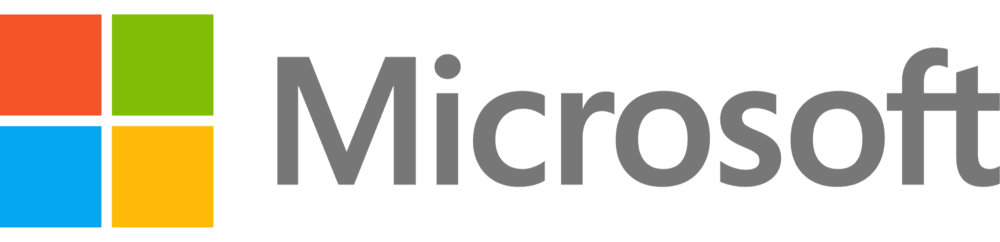 Microsoft logo with multicolored squares
